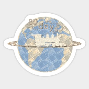 Around the World in 80 Days Sticker